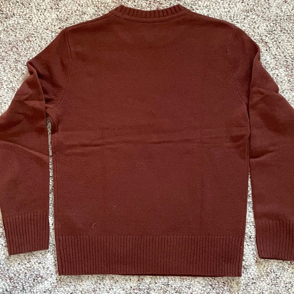 J. Crew Men's Crewneck Sweater in Deep Brick